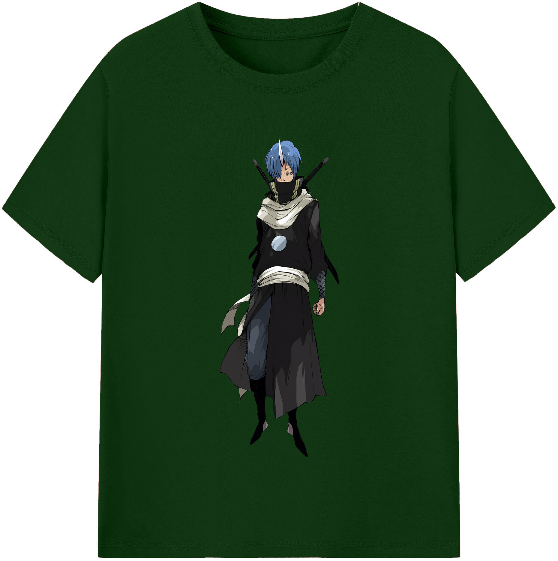 （画像用） 転スラ Regarding Reincarnated to Slime 綿100％半袖Tシャツ（フロントプリント）